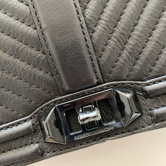 Rebecca Minkoff Love Small Chevron-Quilted Crossbody Bag, used fair condition - Picture 6 of 9